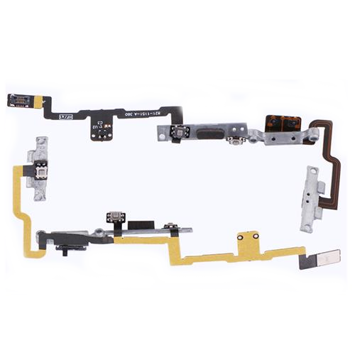 iPad 2 WiFi Version Power and Volume Flex Cable with Metal Bracket