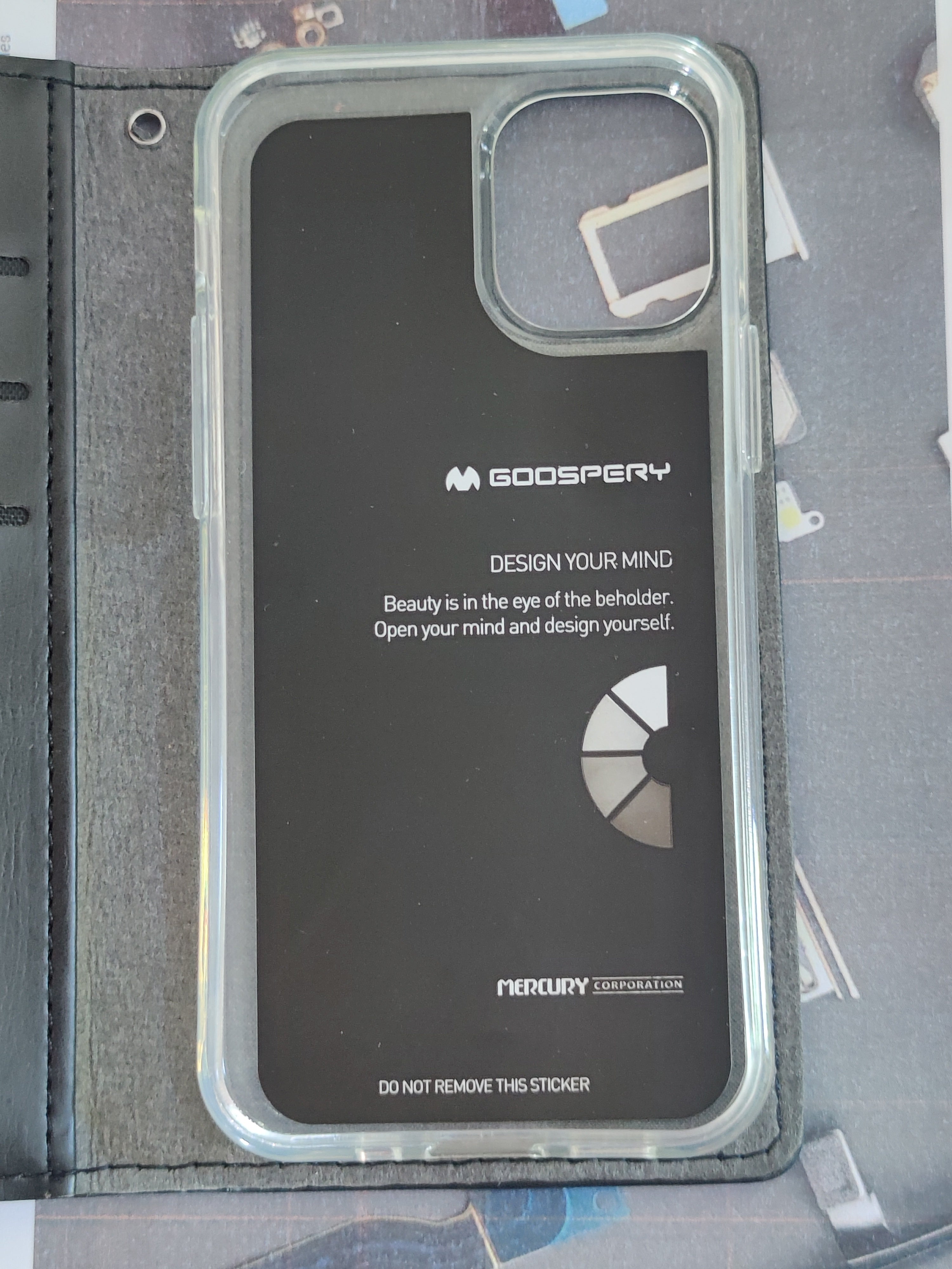 Bluemoon iPhone 12 mini Case - Flip and Wallet - Black