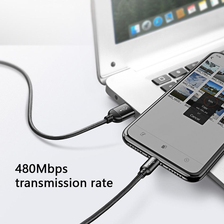 Baseus 3in1 USB Cable for Mobile Phone Micro USB Type C Charger Cable