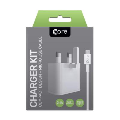 Single Compact Charger Kit for Android 2.1A