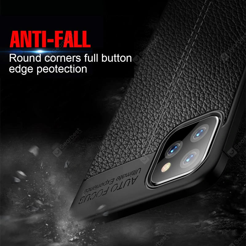 iPhone 12 mini Litchi Leaf Protective Case - 3