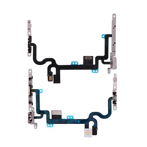 iPhone 7 Power Button and Volume Button Flex Cable with Metal Bracket
