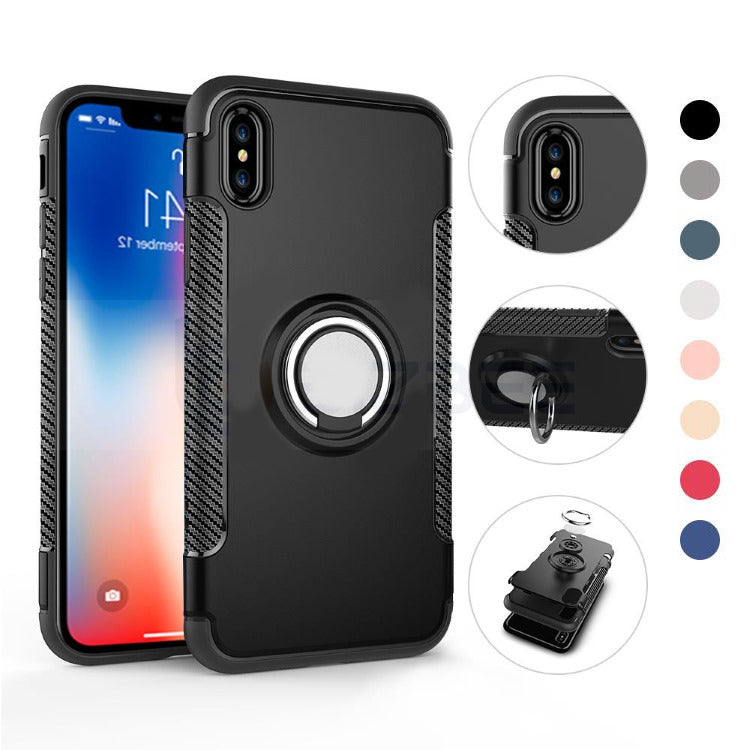 iPhone X-XS Injection PC TPU With Stand Detachable 2 in 1 Built-in Magnetic Protective Case