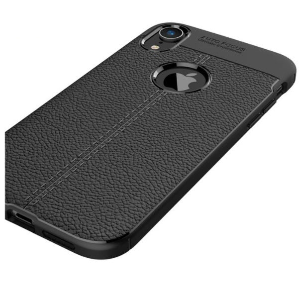 iPhone XR Litchi Leaf Protective Case - 5