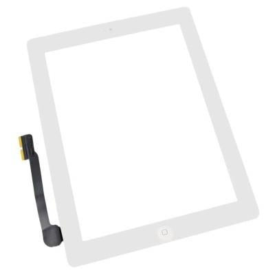 White Replacement Touch Screen Glass for Apple iPad 4